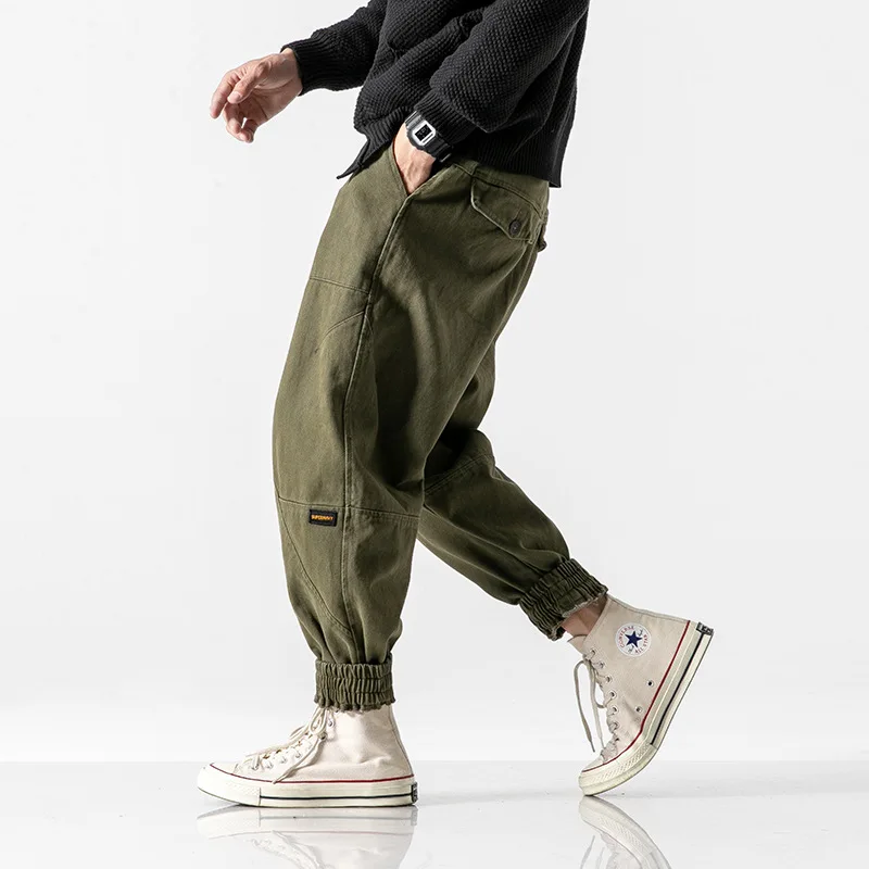 

City Where the Product Winter New Style Origional Popular Brand Labeling Brushed Skinny Pants MEN'S Casual Pants Students' Pants