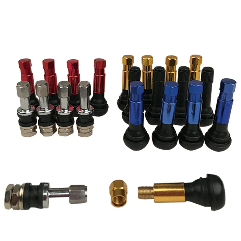 8PCS 20PCS Chrome Aluminium Iron Snap in Tubeless Wheel Rubber Bolt in Tyre Tire Valve Stems