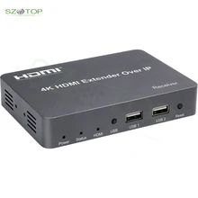

Free Shipping 4K HDMI 150M Extender over IP Cate/6 Support 4Kx2k@30Hz with Keyboard and Mouse Support H.264 For DVD PC Players
