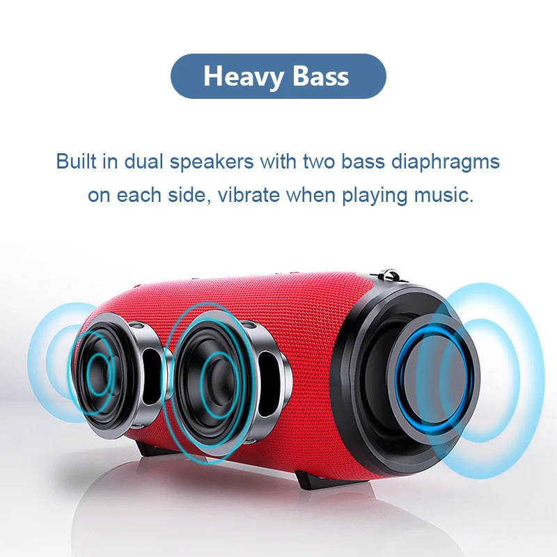 2020 New Portable Bluetooth Speaker 20w Wireless Bass Column Waterproof Outdoor Speaker Support AUX TF USB Subwoofer Loudspeaker 2020 New Portable Bluetooth Speaker 20w Wireless Bass Column Waterproof Outdoor Speaker Support AUX TF USB Subwoofer Loudspeaker