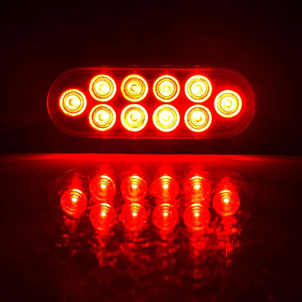 2 шт. 10LED автомобильные сигнальные фонари, лампа, боковой тормоз, рулевая фара, прицеп Материал: PC+ ABS