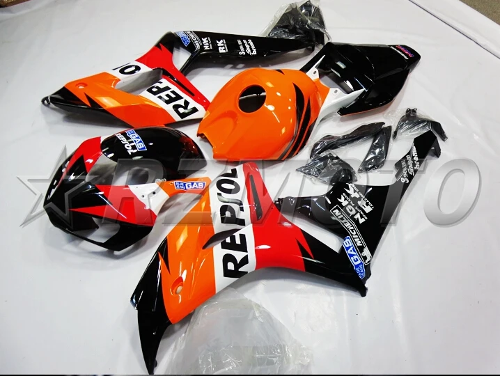 Топ литья под давлением ABS Полный комплект обтекателя Подходит для Honda CBR1000RR 06 07 2006 2007 1000RR Обтекатели набор Repsol Великобритания