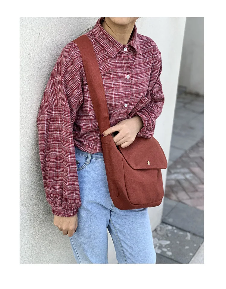 Qiaoduo Women Shoulder Bag Canvas Crossbody Bag For Girls Mobile phone bags Female Designer Handbags Bolsa Feminina Bolsos Muje