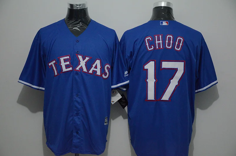 Техасский сшитый мужской игрок Shin-Soo Choo 17 трикотажные изделия - Цвет: AS photo