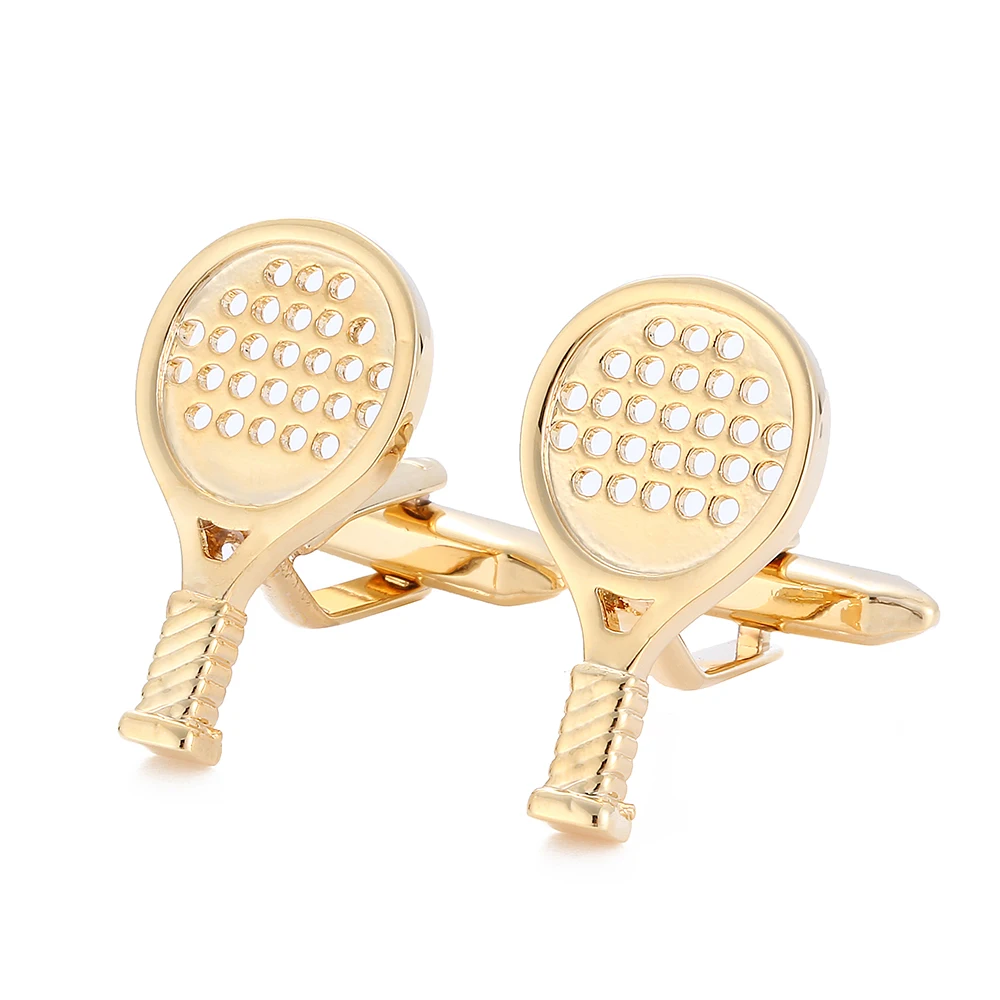Mens Jewelry Spain Sliver Sport Padel Cufflinks Suit Shirt Cuff Links Buttons Gifts España Gold