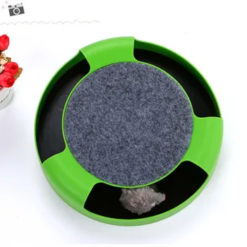 

Green Shadowless Rat Carousel Pet Toy Cat Amusement Disk Crazy Cat Scratch Board Cat Toy Interactive Cat Toy Pet Supplies 4