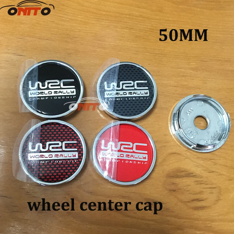 

4pcs/set 50mm Car center cap WRC logo car wheel center hub cap emblem Car Wheel Center cap Emblem Badge
