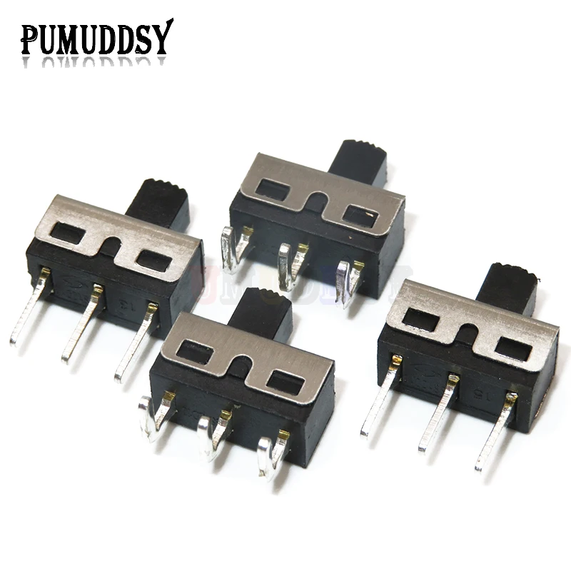 10PCS SS12D10 Toggle Switch 3Pin 1P2T Handle High 5mm Spacing 4.7mm