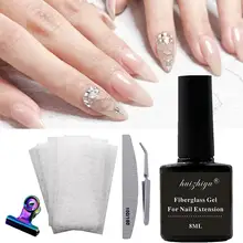 Профессиональный набор для ногтей из стекловолокна, наращивание ногтей для наращивания ногтей, маникюрный салонный набор инструментов