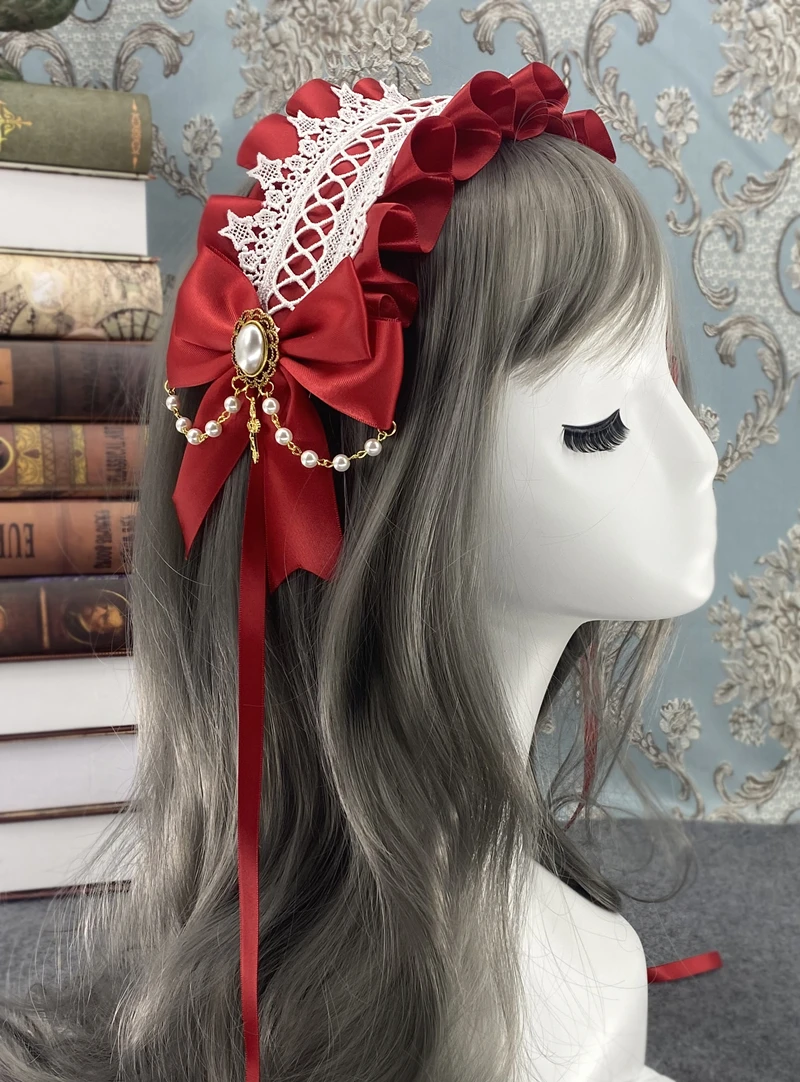 Cosplay&ware Lovely Sweet Hair Hoop Anime Maid Cosplay Headband Lolita Lace Flower Headwear Accessory Hand Made -Zentai shop online Hb73645dbf1ec4c99a1231efc02eb83810.jpg