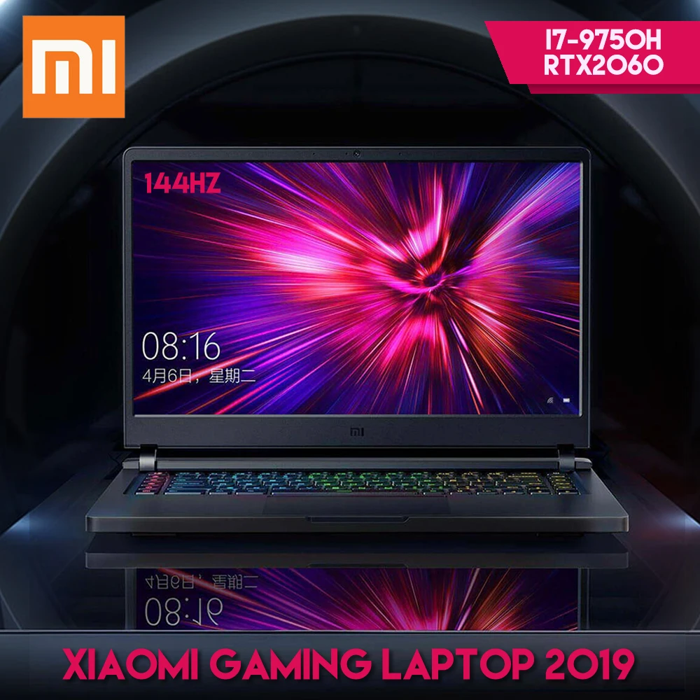 Original Xiaomi Mi Gaming Laptop 2019 Windows 10 Intel Core i7 - 9750H RTX 2060 16GB RAM 512GB SSD HDMI Notebook PC Bluetooth Original Xiaomi Mi Gaming Laptop 2019 Windows 10 Intel Core i7 - 9750H RTX 2060 16GB RAM 512GB SSD HDMI Notebook PC Bluetooth