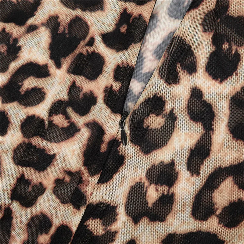 ANJAMANOR Cheetah Animal Print Sheer Mesh Sexy Jumpsuit Clubwear Costumes 2020 Long Sleeve Bodycon One Piece Romper D54AA33 ANJAMANOR Cheetah Animal Print Sheer Mesh Sexy Jumpsuit Clubwear Costumes 2020 Long Sleeve Bodycon One Piece Romper D54AA33
