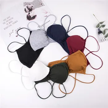 

with Chest Pad Camisole Vest Women's Base Anti-Exposure Wrap-around Bra Air.
