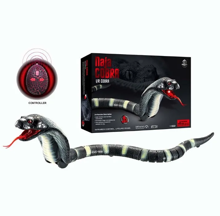 Фото 1 шт. Kitoz RC змея Naja Кобра Viper игрушка с дистанционным управлением ИК Имитация животных Новинка трюк страшный амулет Шуточный Подарок №5