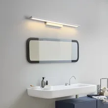 Зеркальный передний светильник Современный минималистичный зеркальный передний светильник светодиодный прикроватный светильник для ванной комнаты Северный Европейский стиль светодиодный зеркальный передний светильник D