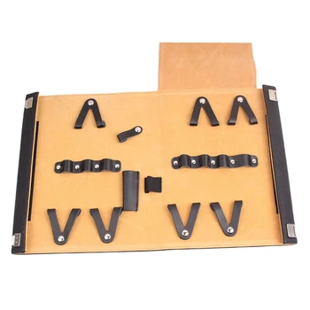 

Put 8Pcs Leather Hairdressing Tools Bags Pet Hair Scissor Case Waist Pack Pouch Holder Hair Styling Tools Accessories