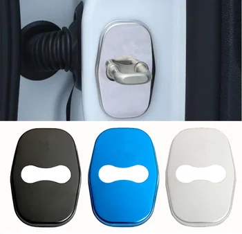 

4 Pcs Styling Car Door Lock Cover Case For Peugeot 206 308 406 408 301 2008 2012-2017 For Peugeot 307 Car sticker Accessories