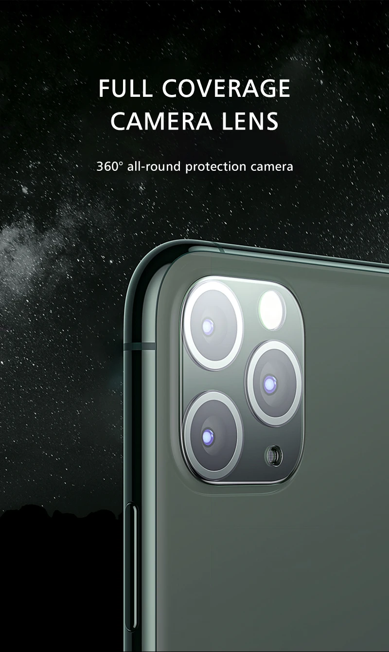 2 шт. для iPhone 11 Pro Max задняя камера объектив Защитная пленка для экрана для iPhone XR XS MAX задняя камера Объектив Закаленное стекло пленка