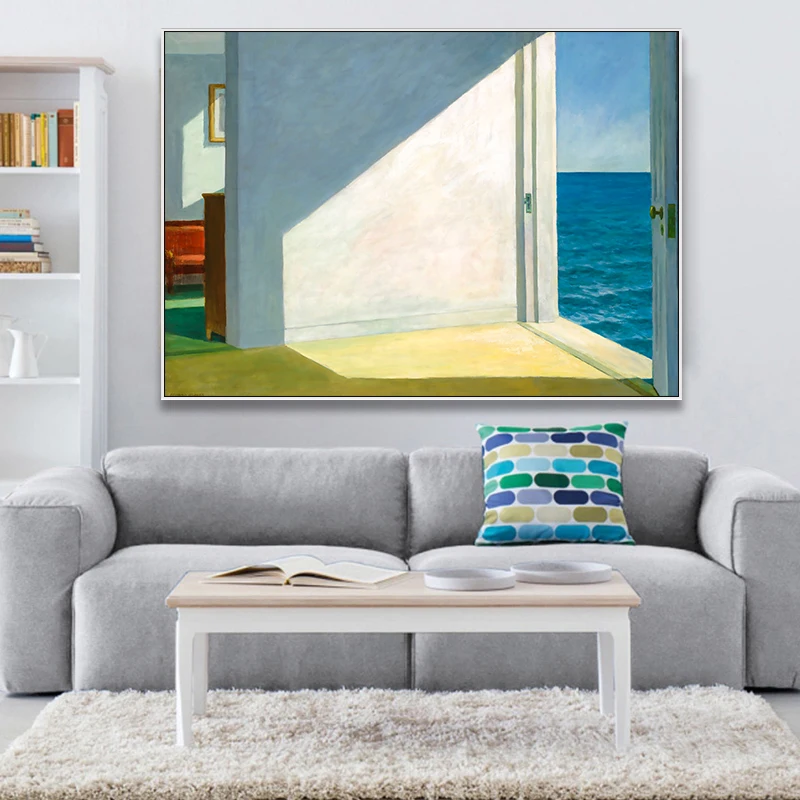 

Window Rooms by The Sea Landscape Artwork Reproduction Canvas Print Painting Poster Art Wall Pictures For Living Room Home Decor