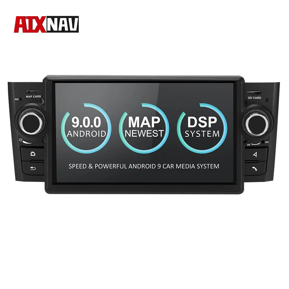 Автомобильный gps навигационная система Android для Fiat 4 ядра ram 2 GB DSP Авто Радио 1 Din FM