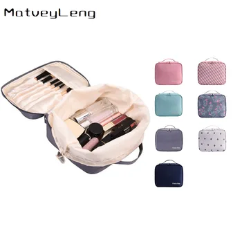 

New lazy makeup bag portable simple large-capacity makeup bag girl heart toiletries storage box