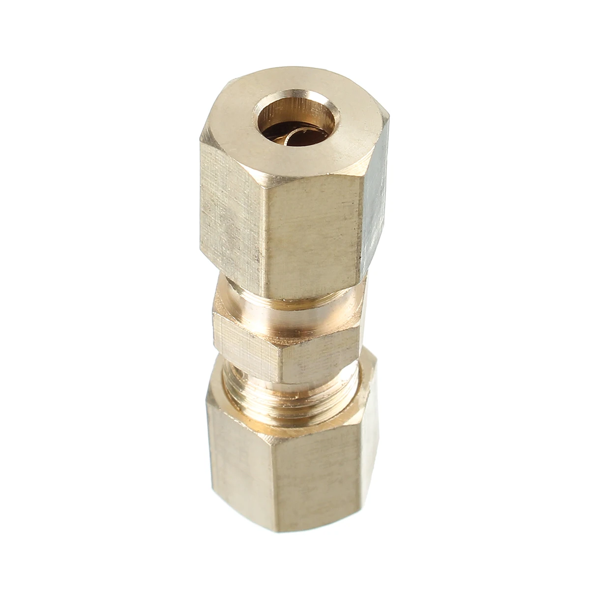 5/10/20pcs Brass Brake Line Union Fittings Straight Reducer Compression Connector 3/16" OD Hydraulic Brake Lines Pipe 33 x 10mm brass connectors