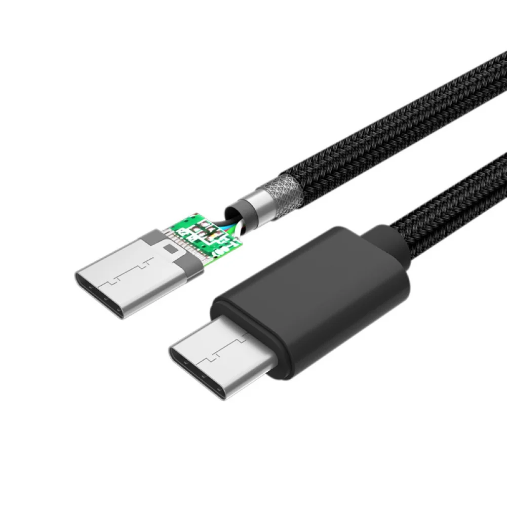 1 м/2 м 60 Вт Плетеный PD type-C Мужской кабель для быстрой зарядки для MacBooks huawei p30 pro xiao-mi 8/9 one plus
