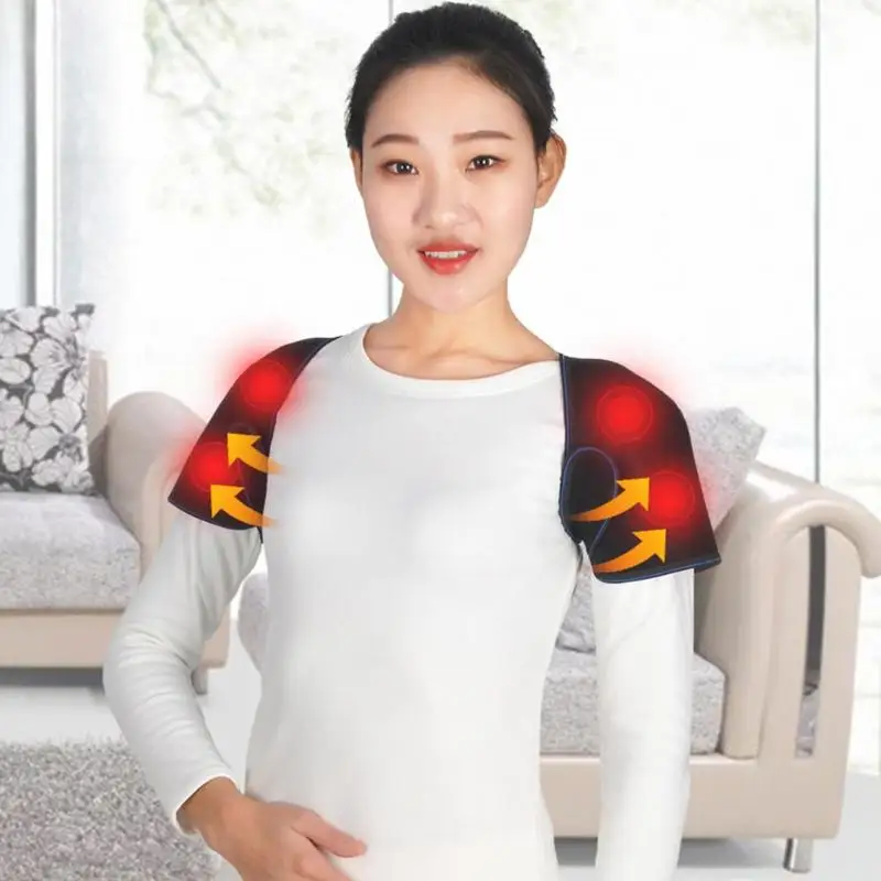 

Smooth Blood Shoulder Pad Self-heating Tourmaline Portable Practical Durable Magnetic Therapy Shoulder Support Braces