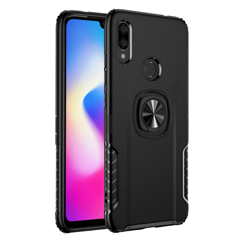 Противоударный защитный чехол для Xiaomi Redmi Note 7 Pro 4 X 4X Note 6 5 Pro, Гибридный Металлический Чехол-подставка с кольцом для Redmi Note7 Pro, чехол s