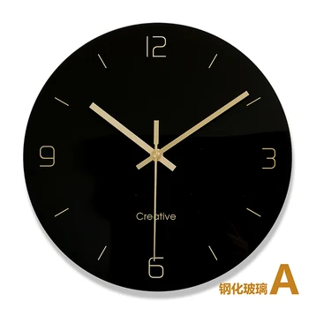 

Vinyl Record Minimalist Wall Clock Modern Fashion Round Silent Living Room Wall Clock Quartz Wand Klok vintage home MM60WC