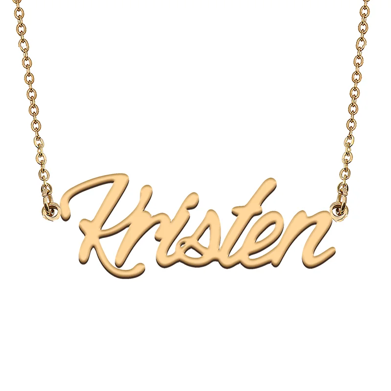 

Kristen Custom Name Necklace Customized Pendant Choker Personalized Jewelry Gift for Women Girls Friend Christmas Present