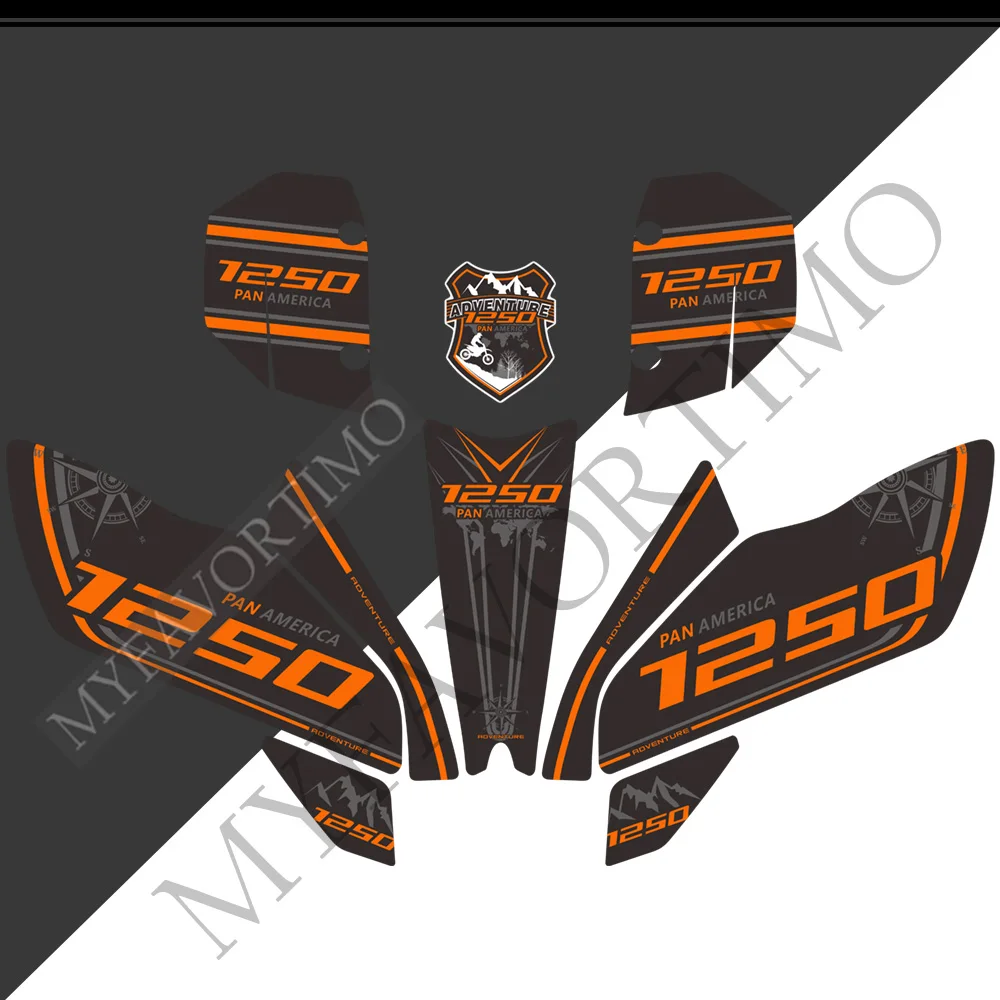 

For HARLEY Pan America 1250 Emblem Logo Gas Kit Tank Pad Protector Stickers Fairing Motorcycle Knee Decal Fender 2020 2021 2022