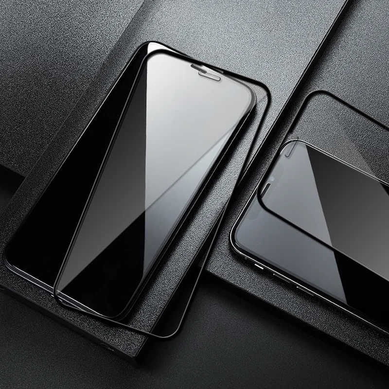 5Pcs/Lot 9D Full Cover Glass on For iPhone 13 Pro 7 8 Plus 6 6s For iPhone X Xr Xs 11 12 Pro Max Tempered Glass Screen Protector