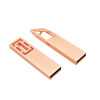 

USB 2.0 Rose Gold Metal Window Grille Usb Flash Drive Custom Logo Over 10 Pcs Free 4gb 8gb 16gb USB Pen Drive Stick 32gb U Disk
