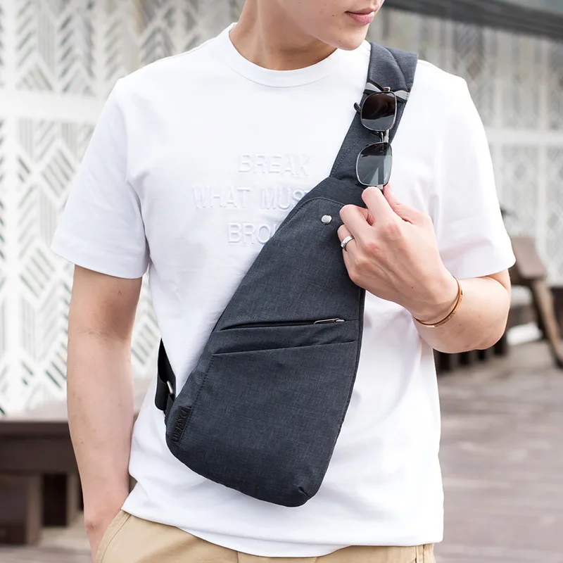 Новинка, мужская сумка-мессенджер с защитой от кражи, многофункциональные сумки на ремне, повседневная нагрудная сумка для путешествий, мужская сумка через плечо