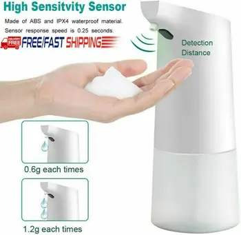 

Brand New 350ml Automatic Soap Liquid Dispenser IR Touchless Handsfree Bathroom Kitchen