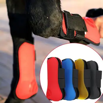 

Durable PU 4 Colors Pet Riding Horse Guard Tendon Horse Guard Fetlock Protect Horse'S Foreleg Horse Leg Guard Boots Equestrian
