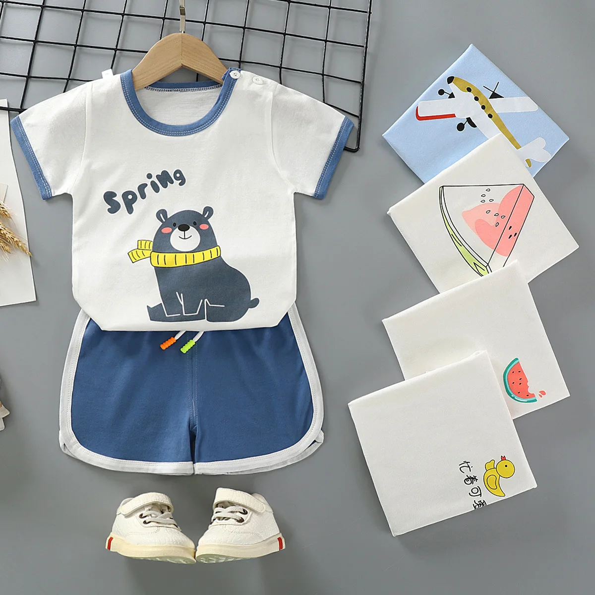 Kids Clothes Girls Summer Set Infant Clothes Suit Children's Short Sleeve + Shorts Toddler Suit Kids Sport Outfits kids clothing set girls clothing set kids sports suit children sports suit