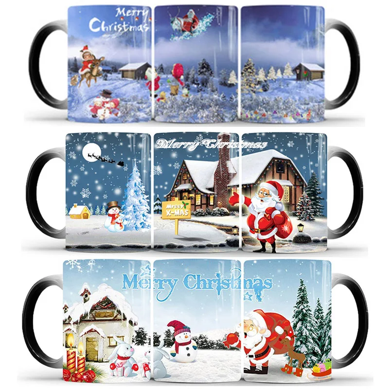 Новинка 1 шт. 350 мл Merry Christmas Magic Кофе кружка Температура Цвет изменение