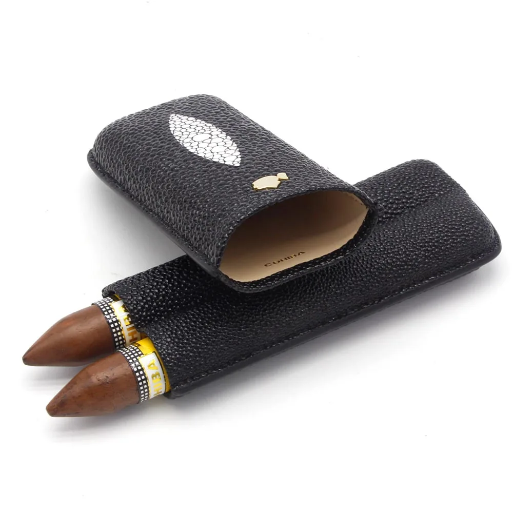 COHIBA дорожный увлажнитель для сигар чехол тканый узор сигарная коробка кожа портативные сигары аксессуары для хьюмидора с подарочной коробкой