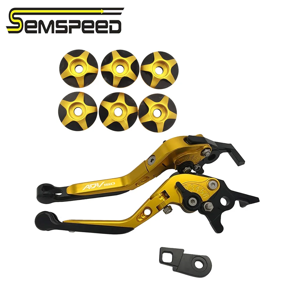 SEMSPEED adv 150 парковочные рычаги Рамка Болт слайдер Стенд Комплект для ADV150 ADV 150 мотоцикла с ЧПУ складной тормозные рычаги