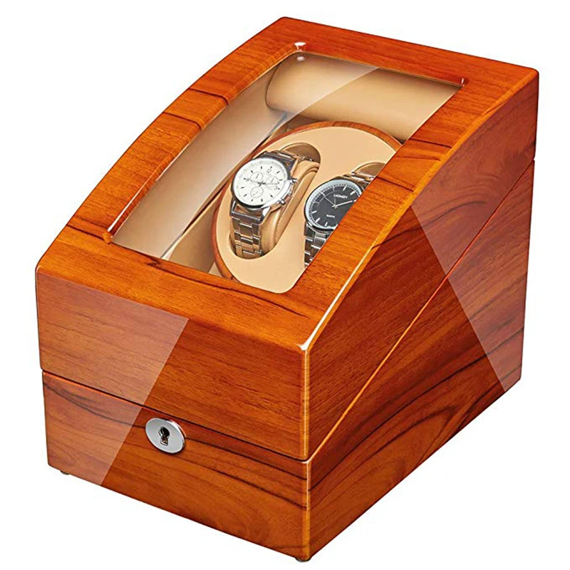 JQUEEN автоматический Applewood Watch Winder 2+ 3 Деревянный чехол для хранения