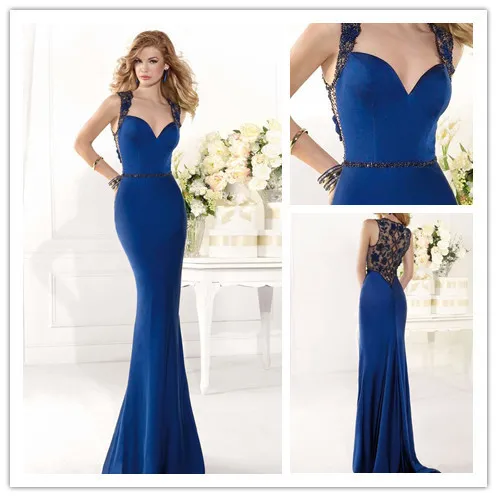 

MANSA 2015 Fashionable Appliques& Beaded Sweetheart Mermaid Evening Dresses Elegant Long Formal Dress Vestido De Formatura