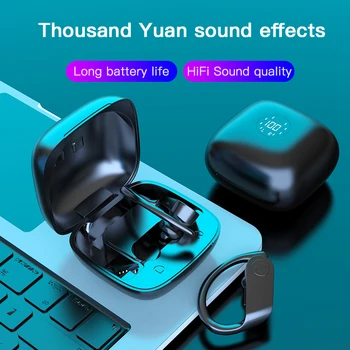 

Headset 2020 New Wireless Bluetooth Earphone Business Headsets with Mic Handsfree Call Ear-hook Earphones for IPhone Android IOS