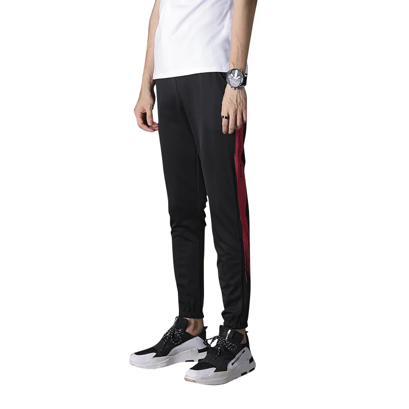 Узкие брюки мужские повседневные брюки корейский стиль Slim Fit 9 брюки трикотажные стрейч спортивные луч ноги лодыжки длина брюки суб