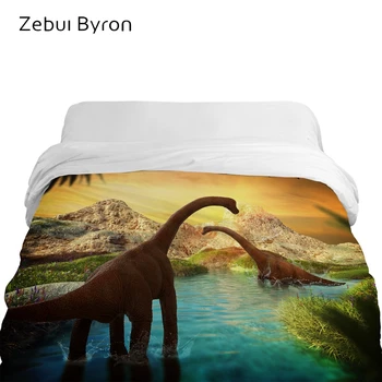 

3D Cartoon Duvet Cover,Blanket Cover 200*200/220x240,Quilt cover for Children/kids/baby,Bedding Animal brachiosaurus dinosaurs