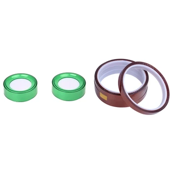 

Promotion! 2 Pcs Green Plastic 7Cm Dia Sponge Finger Wet Money Cashier & 4 Rolls Heat Resistant Tape for 3D Sublimation Heat Pre