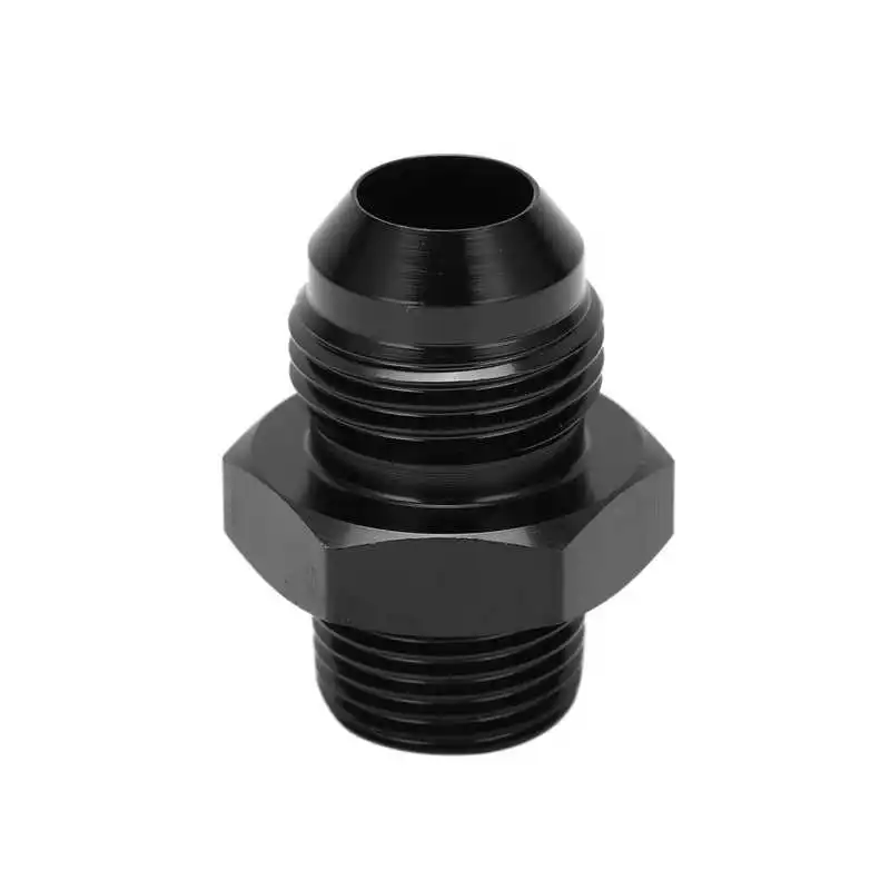 

Gas Line Adapter Black Anodized 8 AN To 3/8 NPT Fuel Line Fitting for Auto