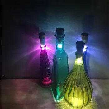 

NEW LED Rechargeable Shiny Bottle Cap Cork Stopper Cap Lamp Romantic Cork Lights Festive Atmosphere Lights