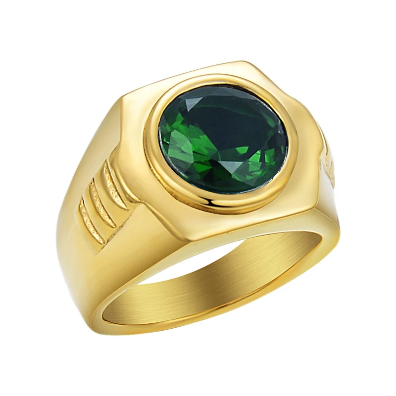 Кольцо из нержавеющей стали с черным камнем для мужчин и женщин | Украшения